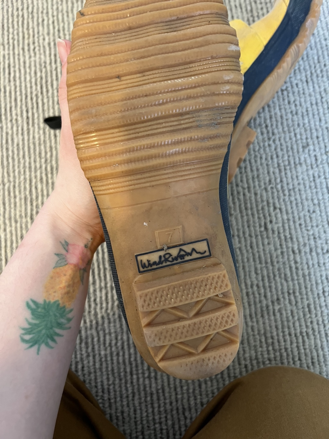 Yellow WindRiver Lace-Up Rain Boots (SIZE 7W) - photo 3