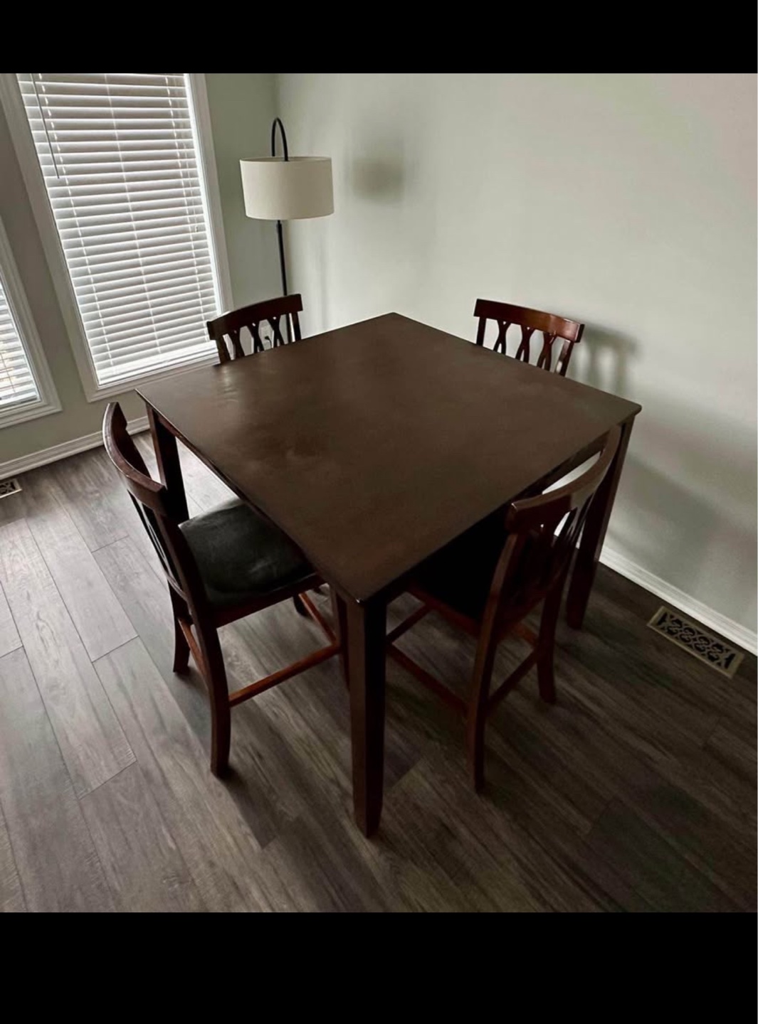 Square Dining Table Set with 4 Chairs