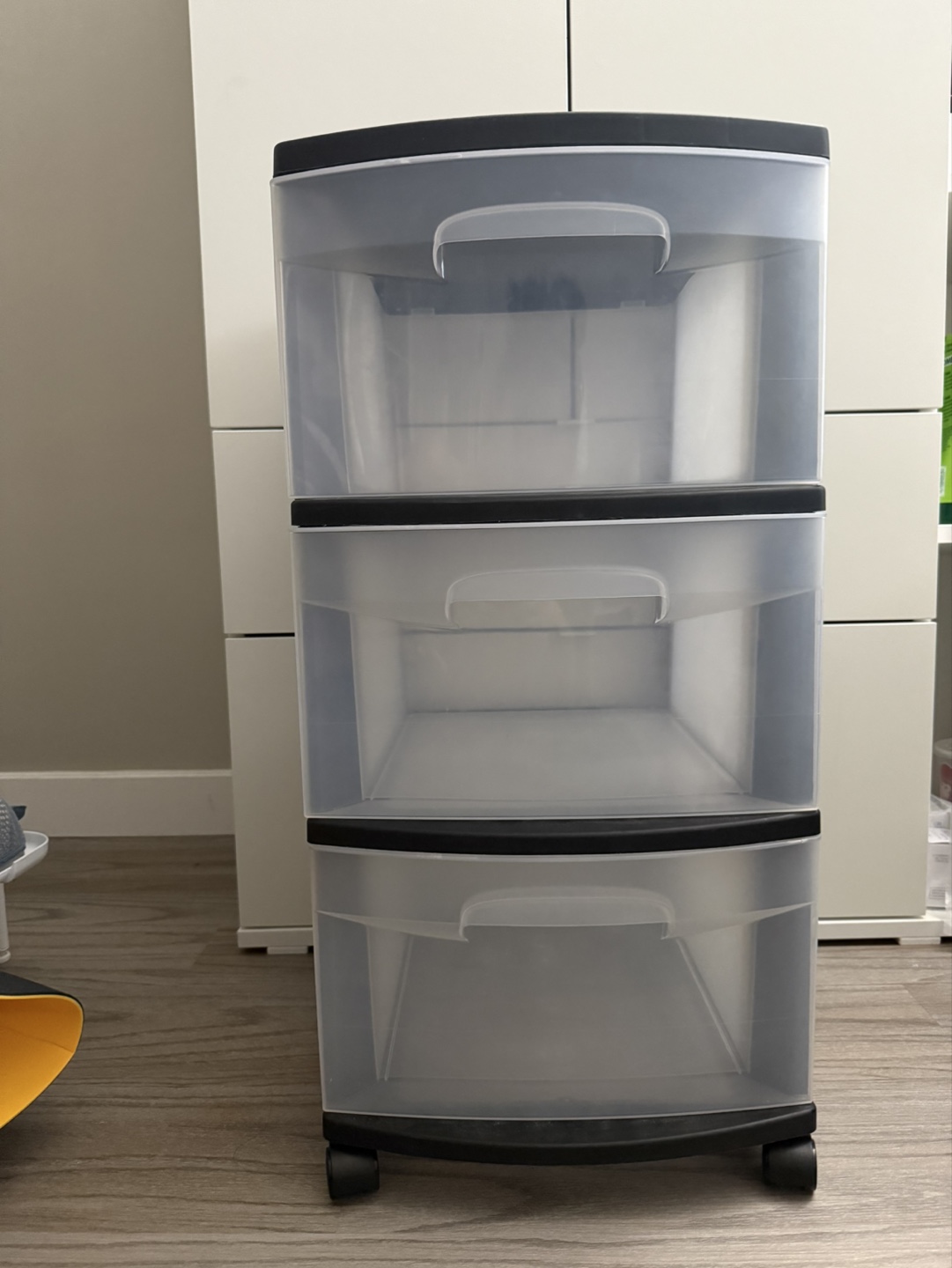 Three-Drawer Rolling Cart Organizer
