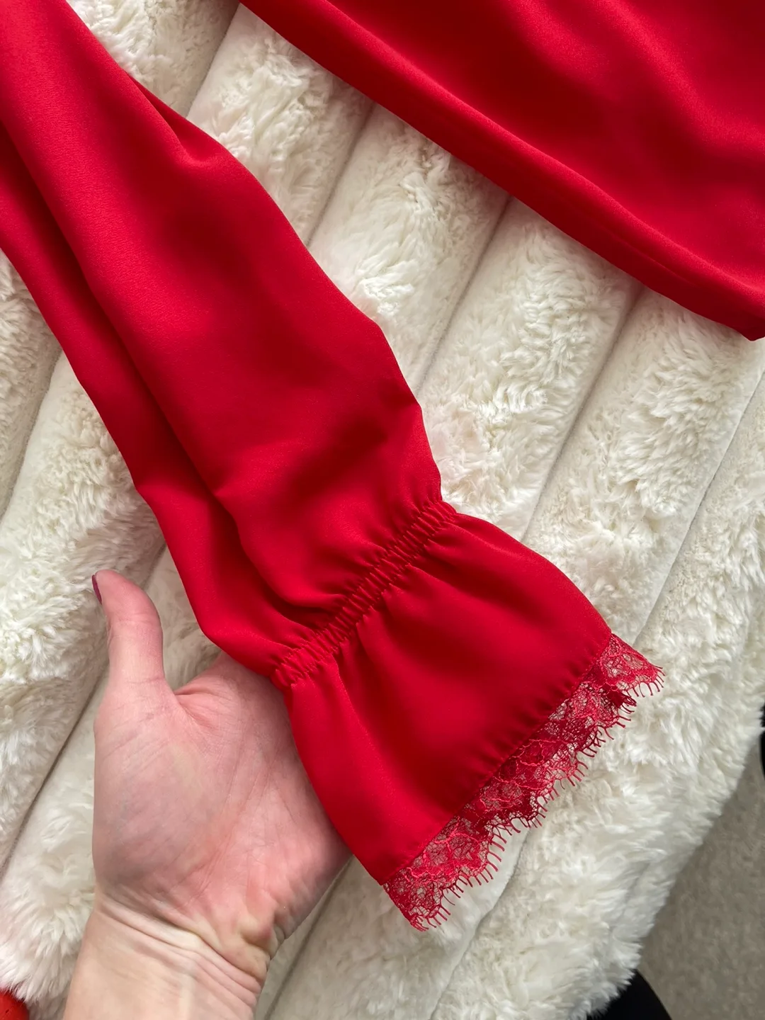 The Kooples Red Blouse Size 3 image indicator(3)