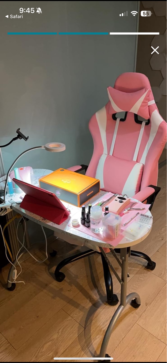 Pink and White Gaming/Office Chair - photo 3
