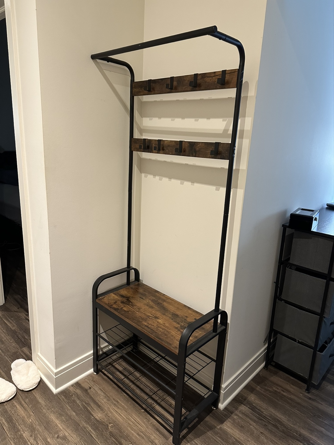 Hall Tree with Bench and Shoe Rack