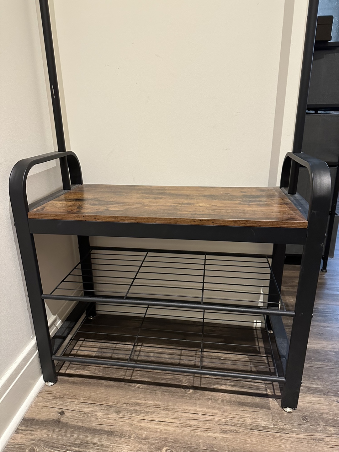 Hall Tree with Bench and Shoe Rack - photo 4