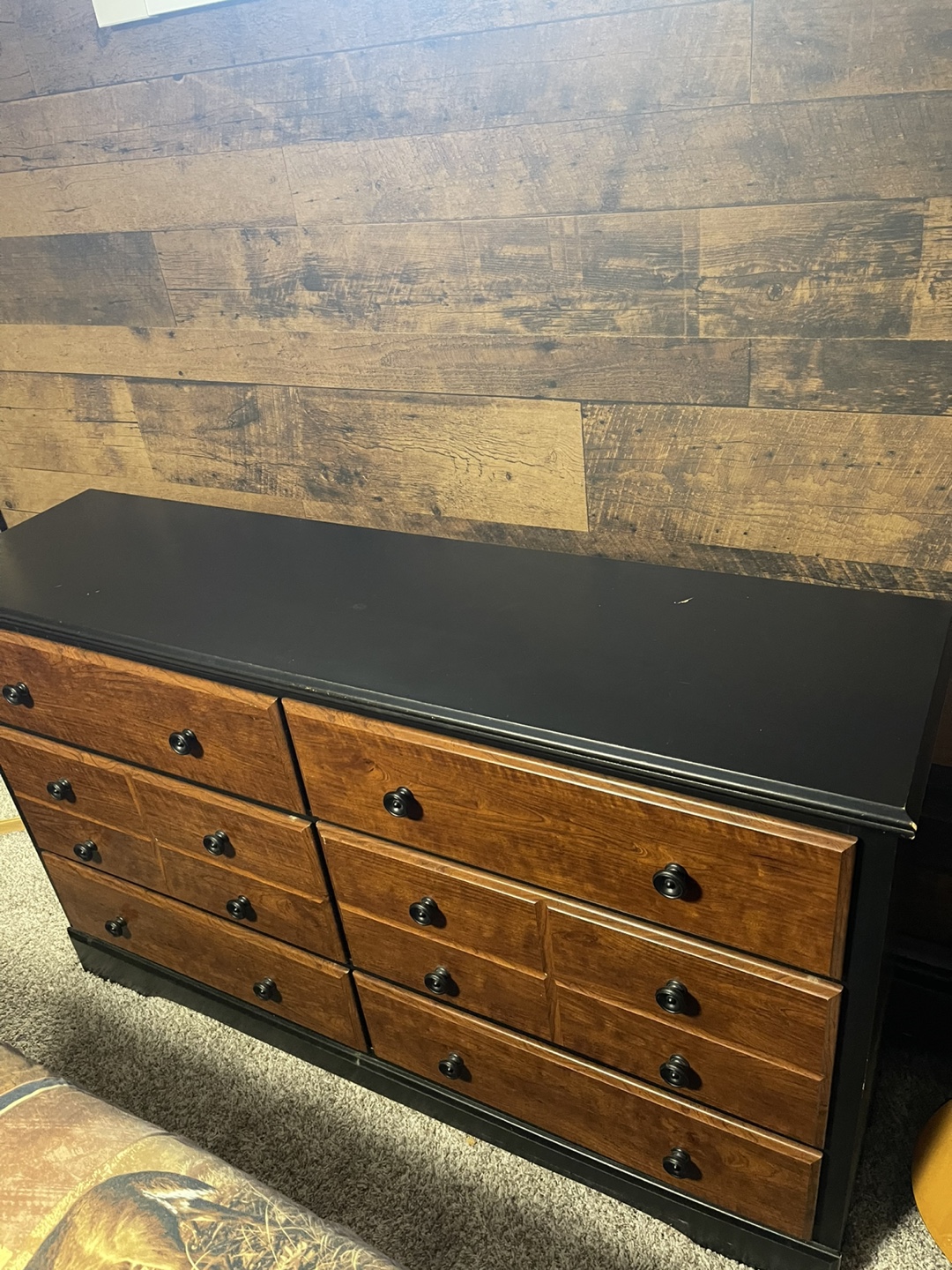 Dresser with mirror