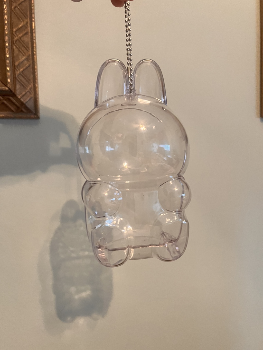 Clear Plastic Bunny Keychain/Charm - photo 2