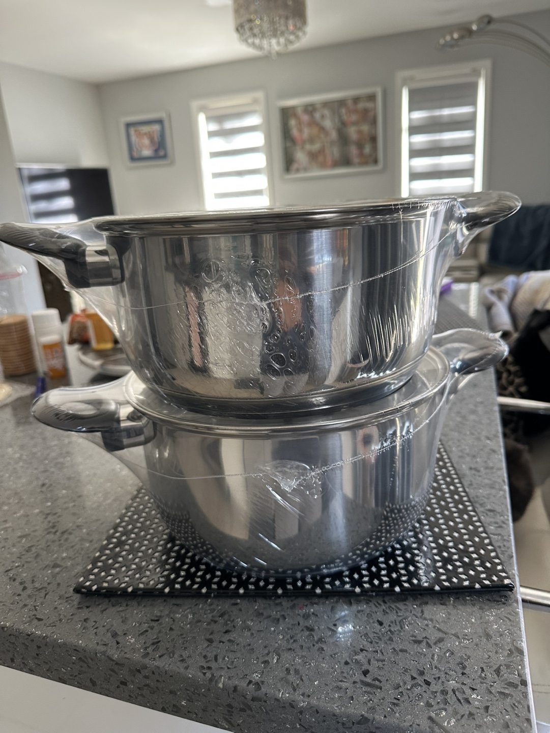 New 5.3qt pot with lid and handles 2 available $20each