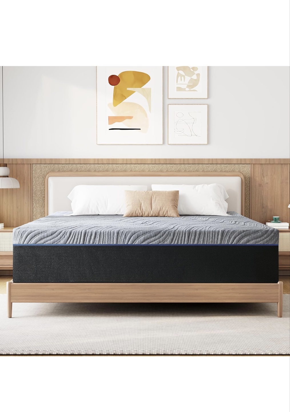 Double Size Mattress and Metal Frame Set - photo 3