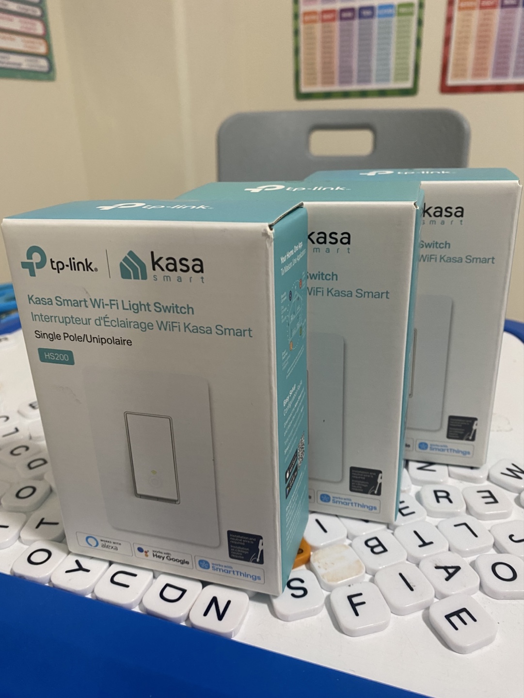 3x Kasa Smart Wi-Fi Light Switches HS200