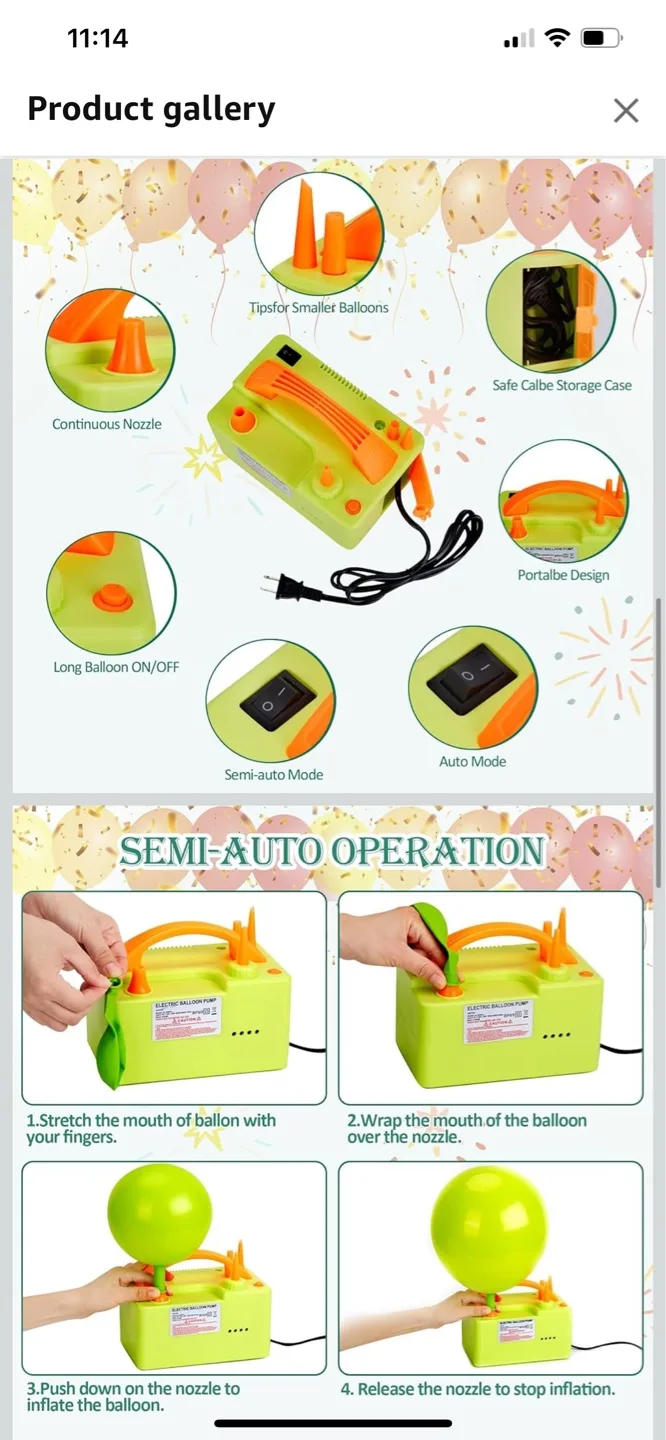 Electric Balloon Pump - 3 Operation Modes image indicator(3)