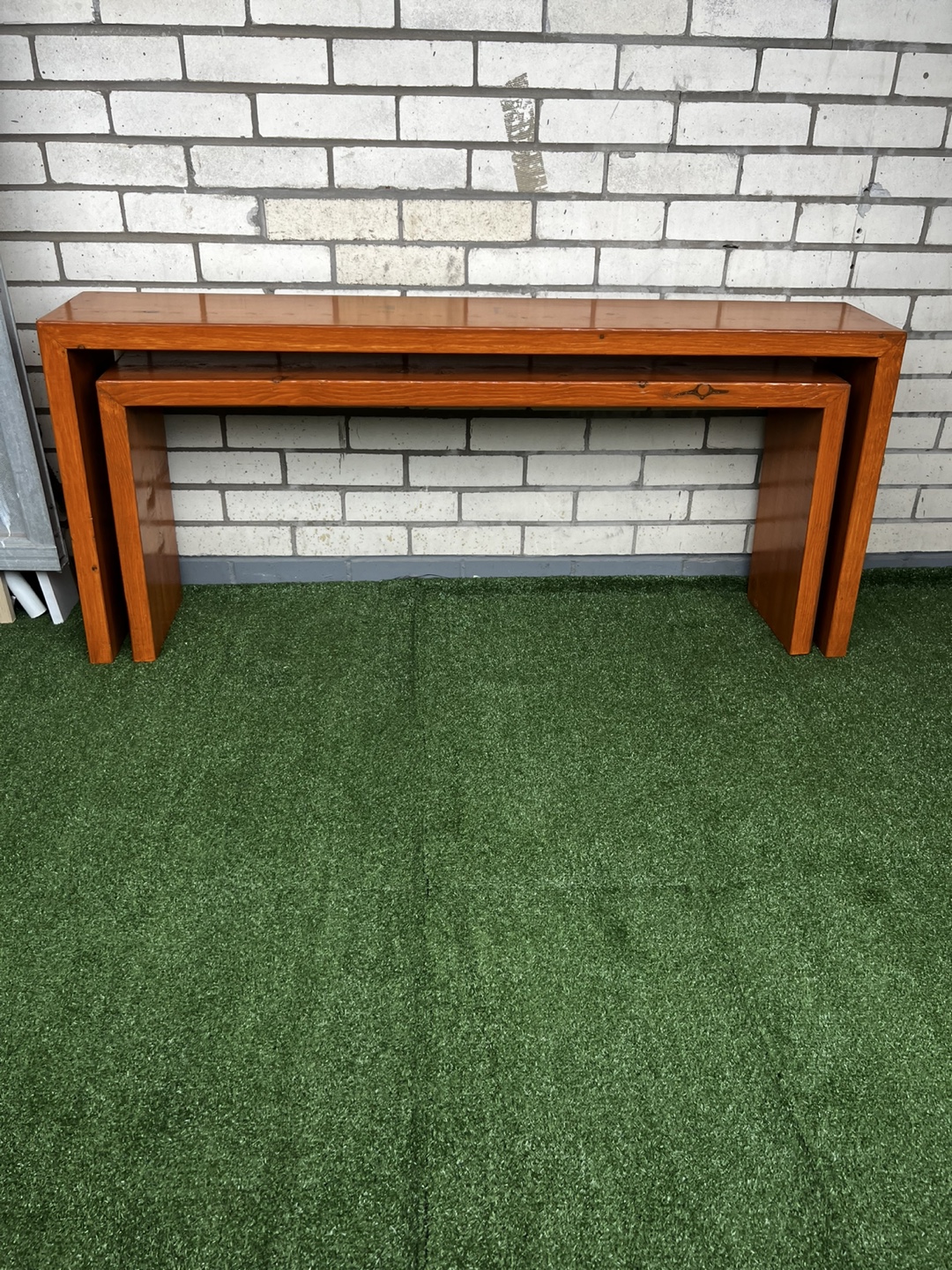 Pair of Wooden Nesting Tables