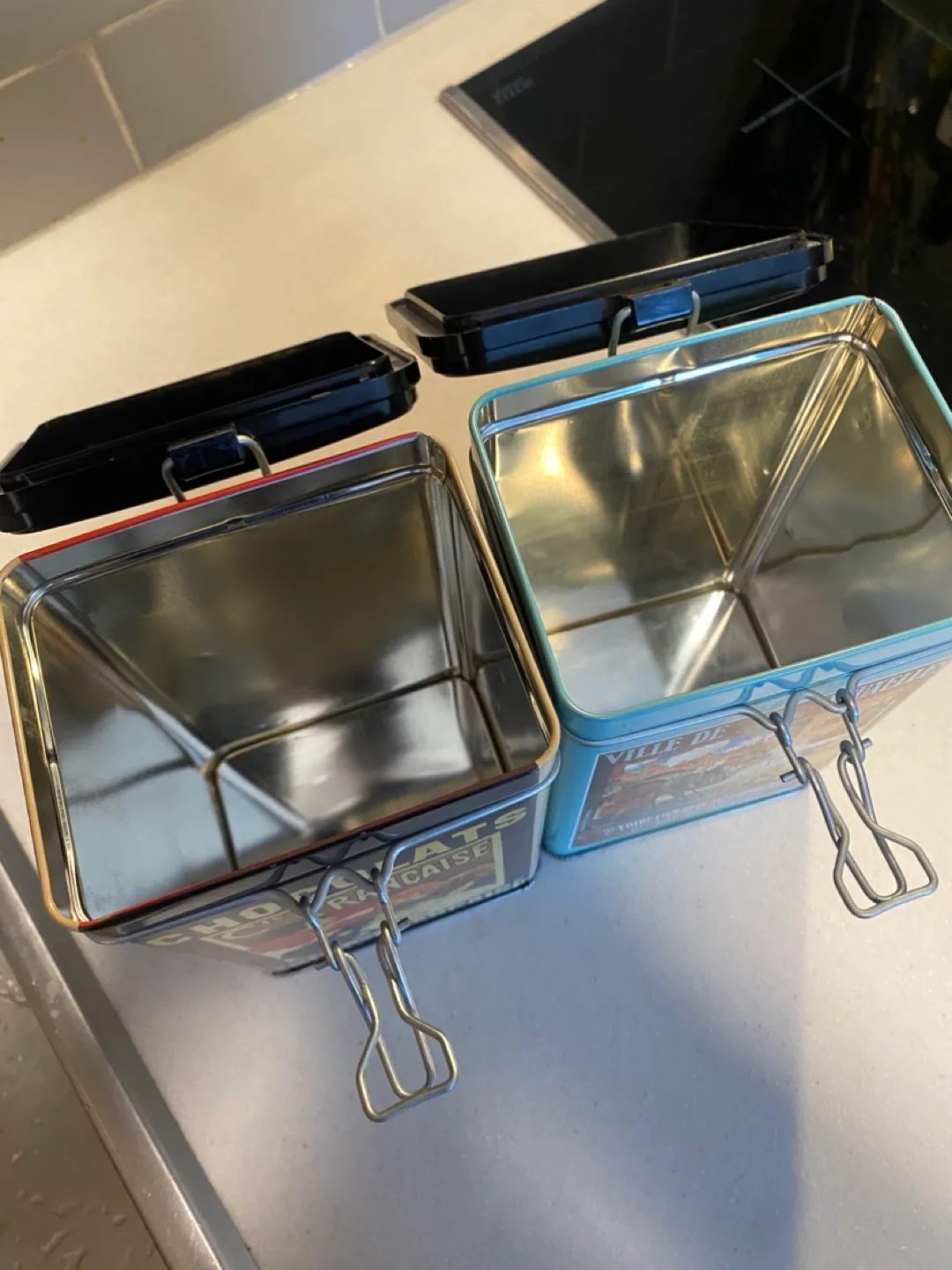 Vintage-style Metal Coffee/Storage tins  (Set of 2) image indicator(3)