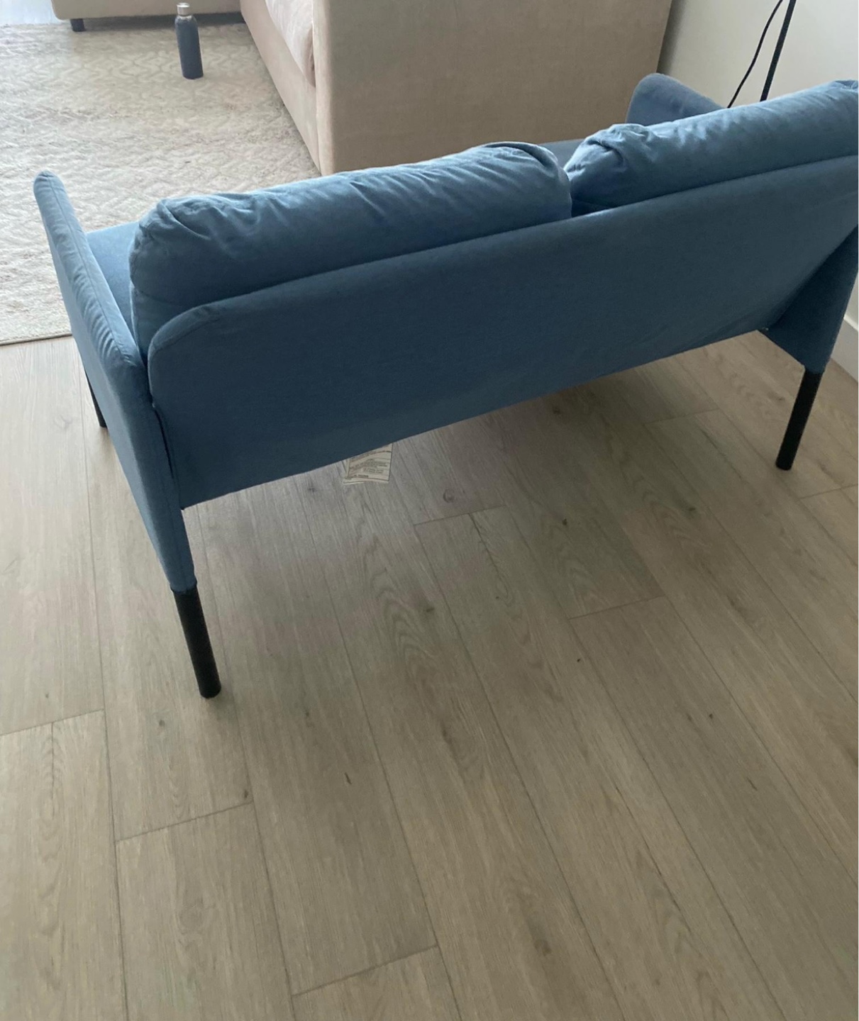 IKEA Glostad- Blue Love seat Sofa - photo 2