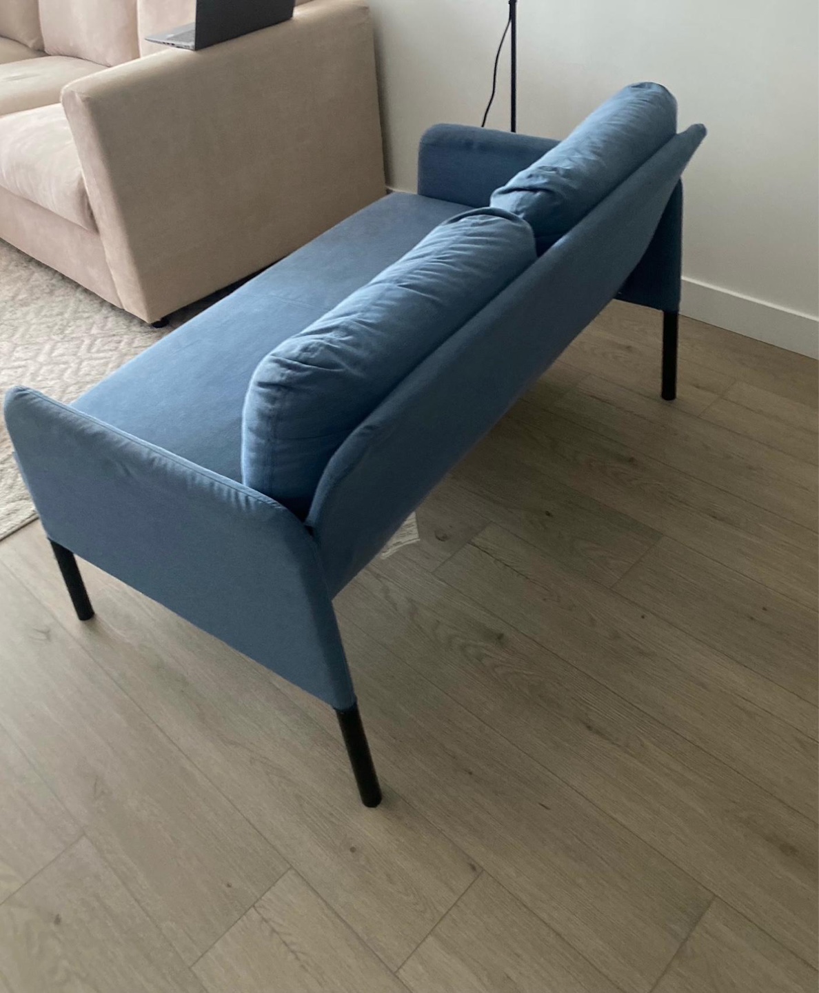 IKEA Glostad- Blue Love seat Sofa - photo 3