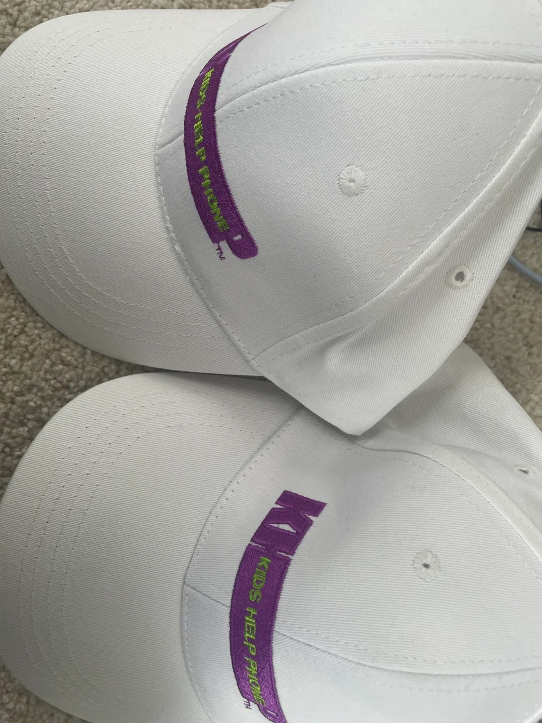 Kids Help Phone White Baseball Cap image indicator(3)