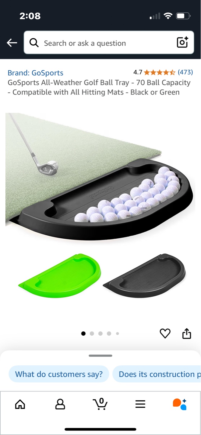 GoSports Golf Hitting Mat Set with Ball Tray - photo 3