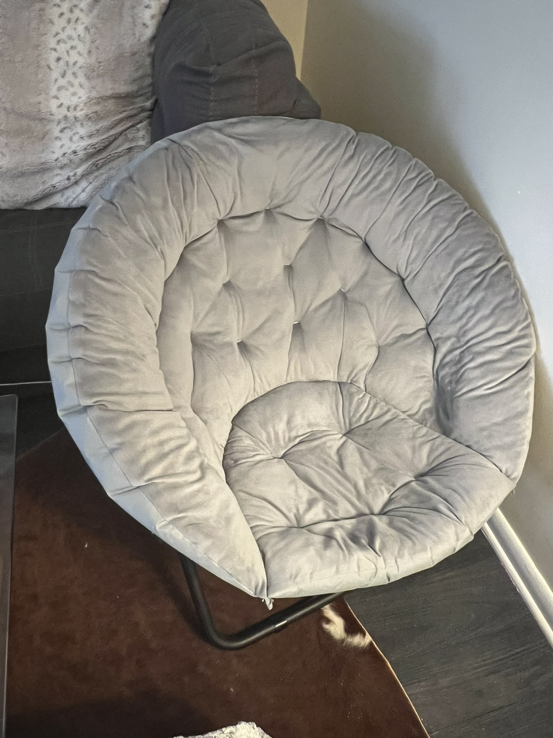 Gray Saucer Chair