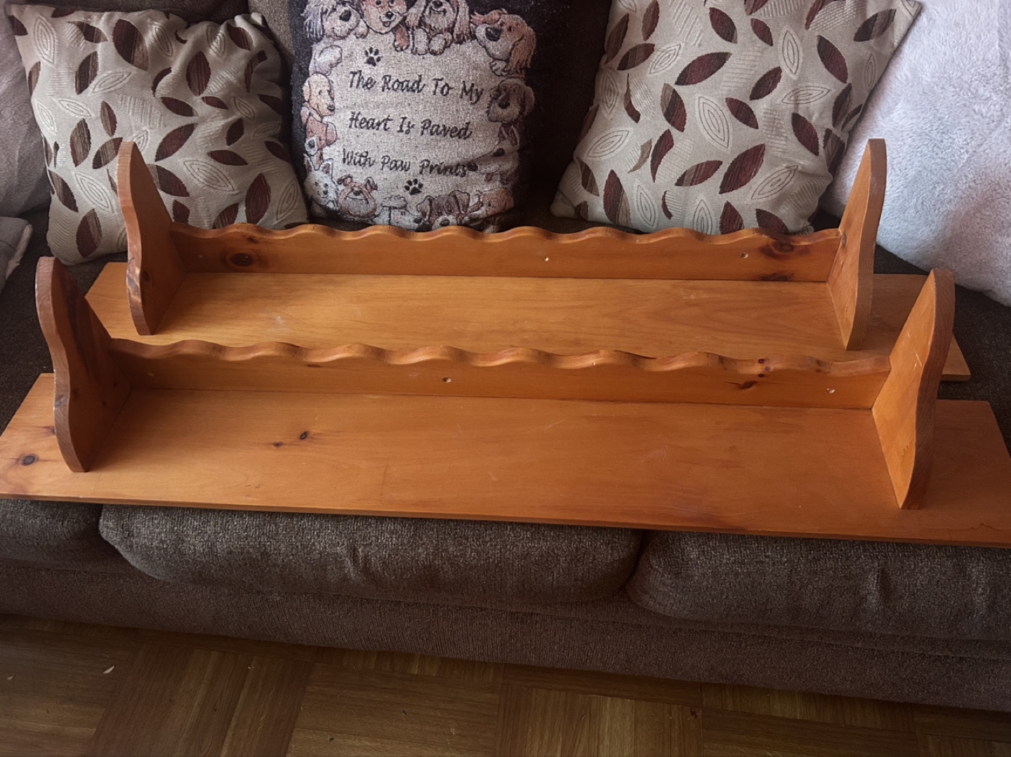 Pair of Wooden Shelves
