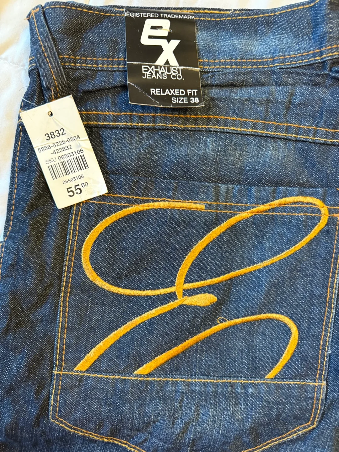 Exhaust Jeans Co. Men's Relaxed Fit Jeans Size 38x32 thumbnail