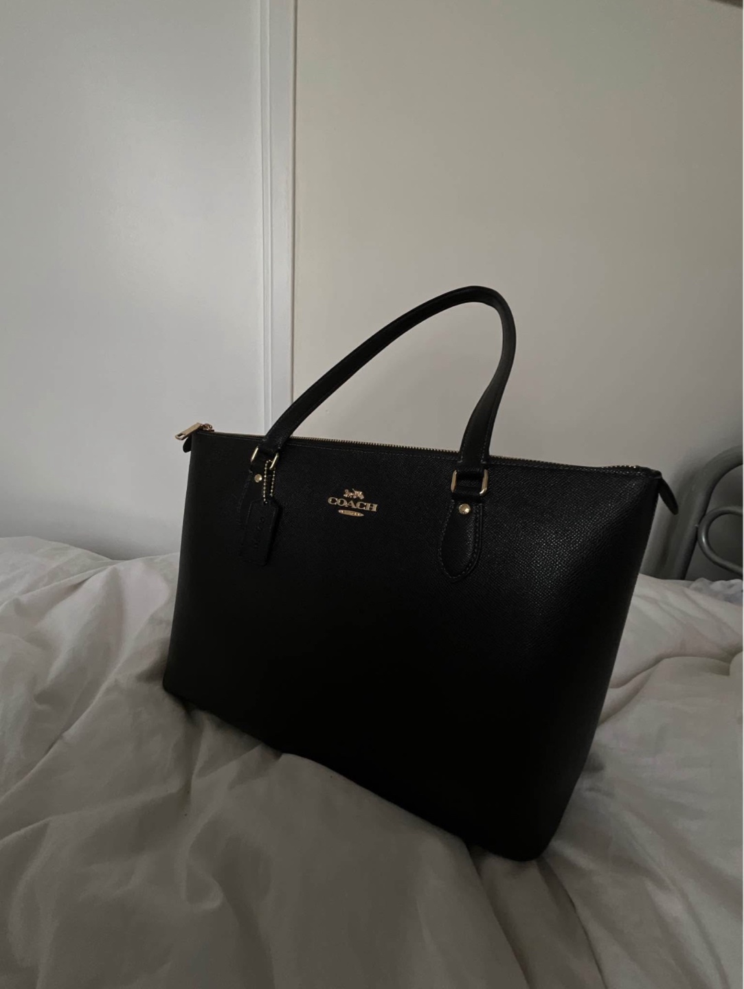 Coach Black Leather Tote Bag - photo 2