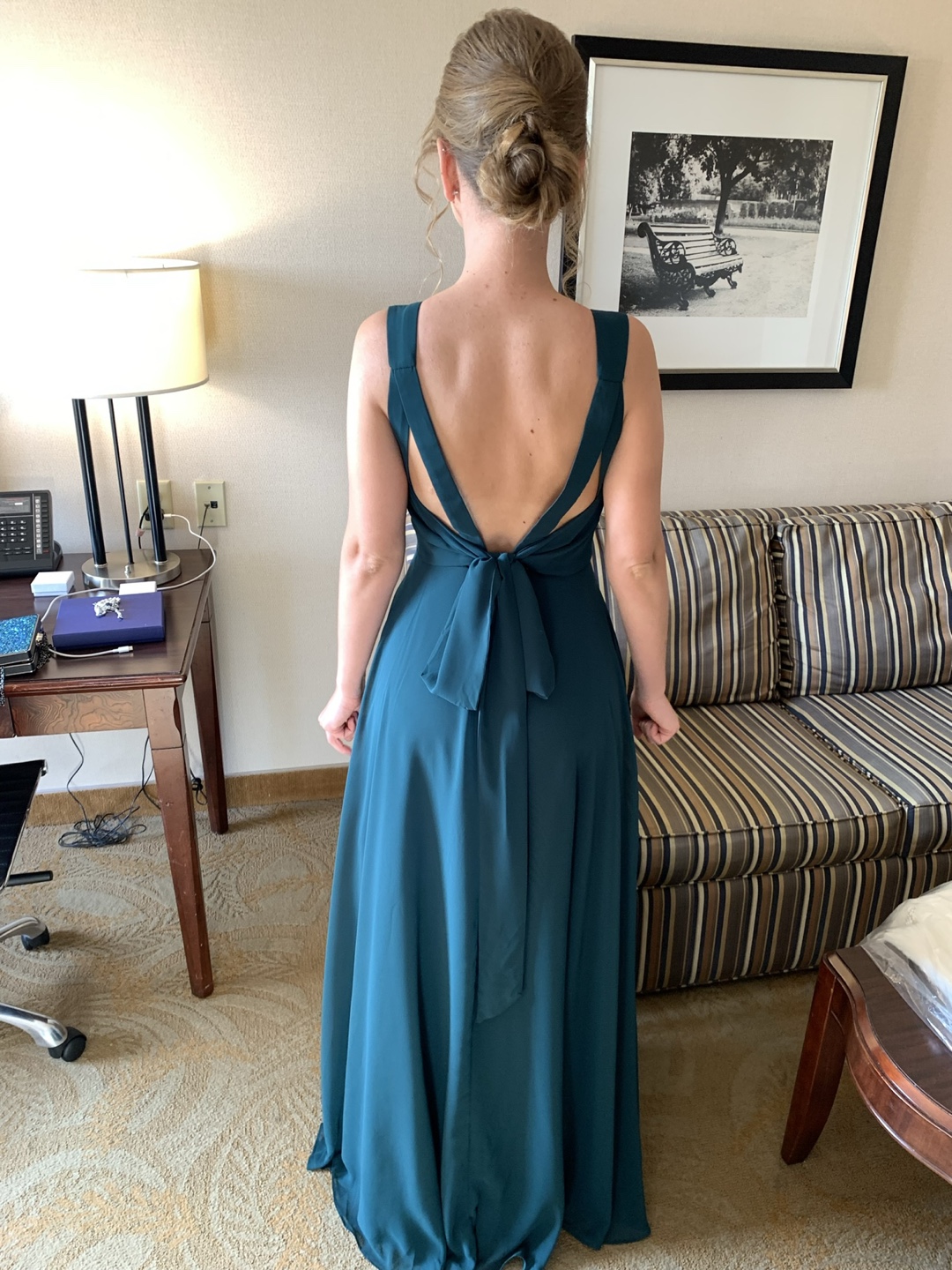 Azazie Emerald Green Maxi Dress