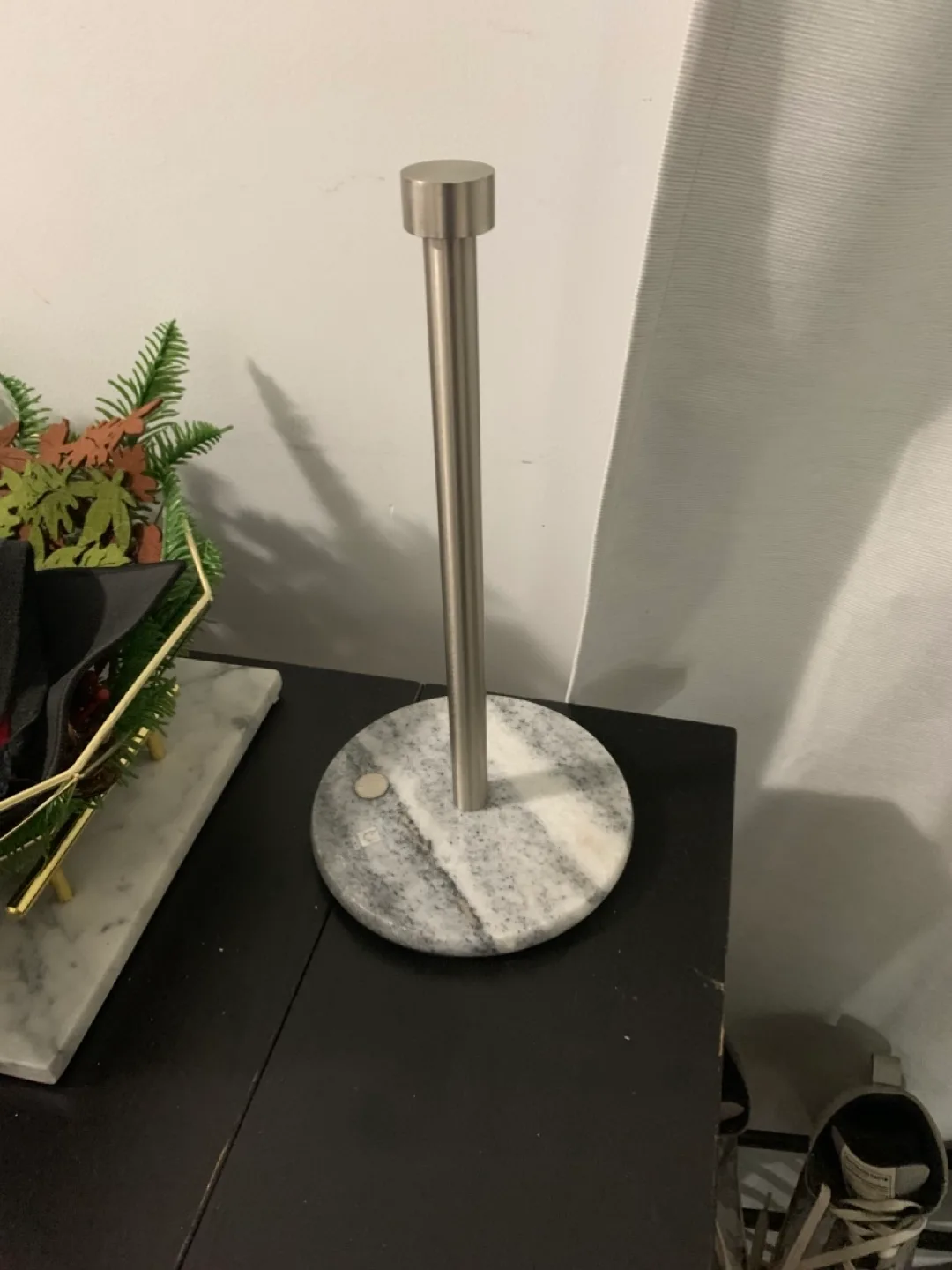 Marble and Stainless Steel Paper Towel Holder thumbnail