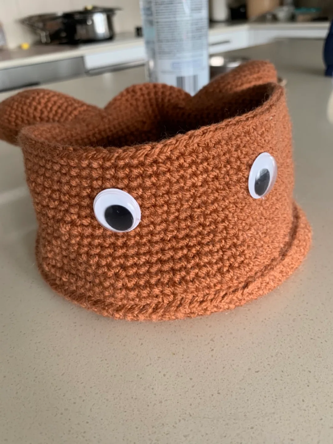 Adorable Crochet Bunny Basket thumbnail