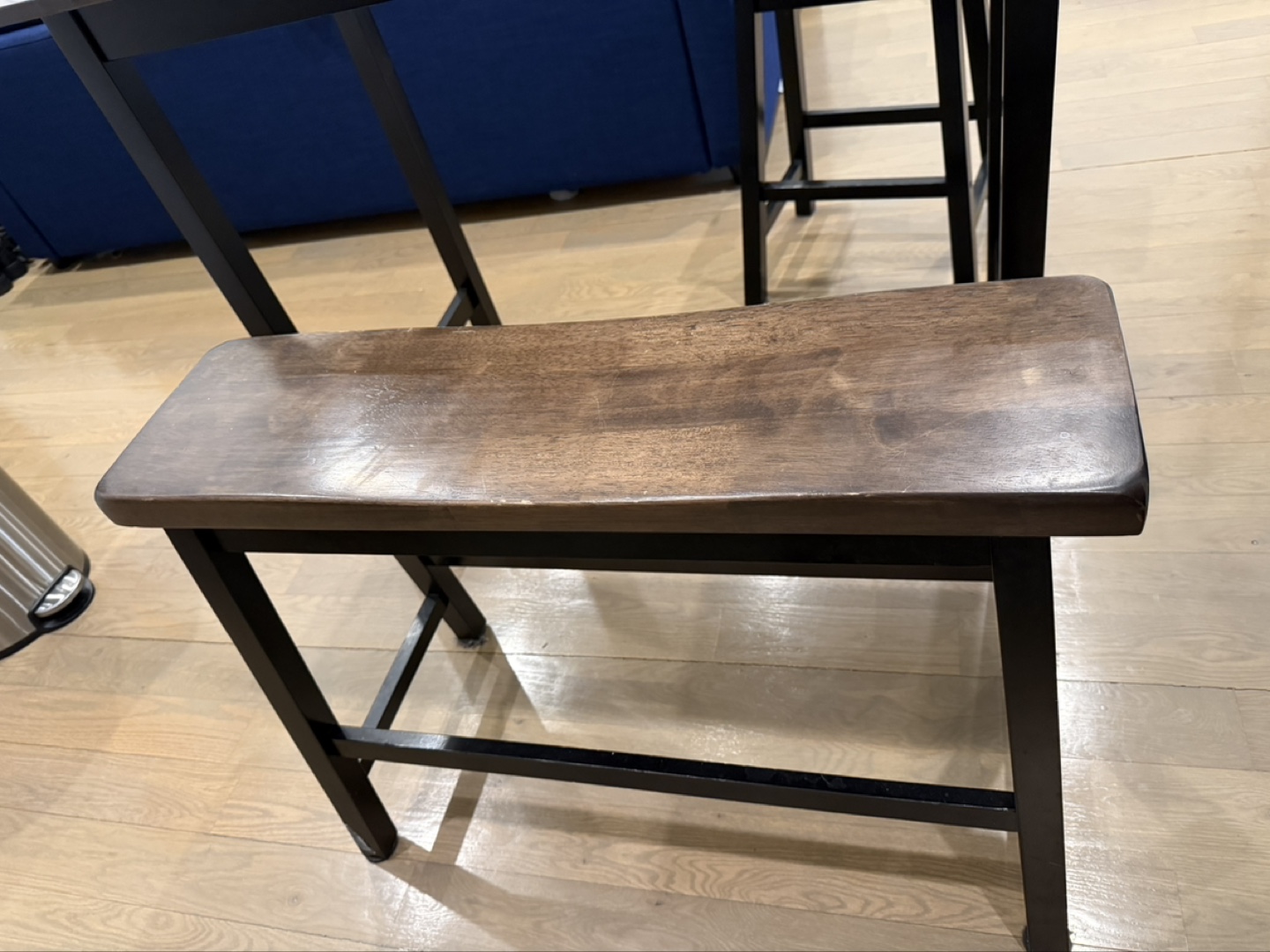 Pub Table Set with 2 Stools and Bench - photo 4