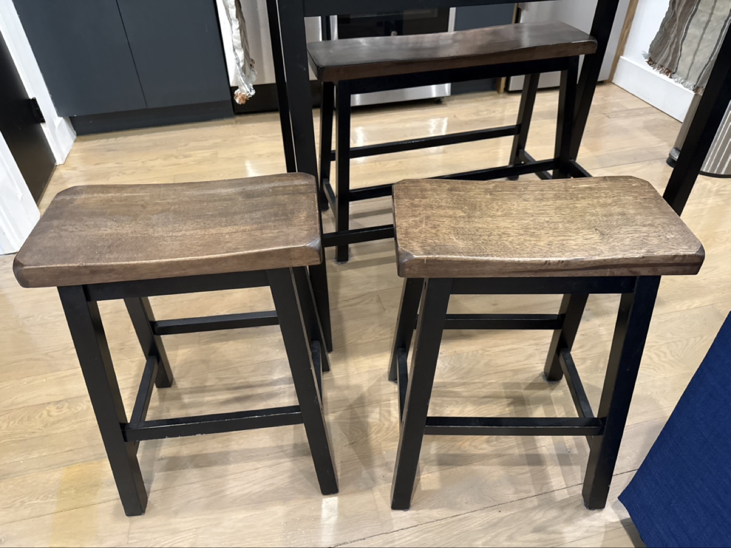 Pub Table Set with 2 Stools and Bench - photo 5