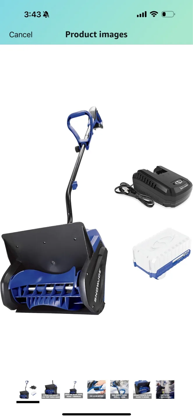 Snow Joe 24V IonMax Cordless Snow Shovel thumbnail
