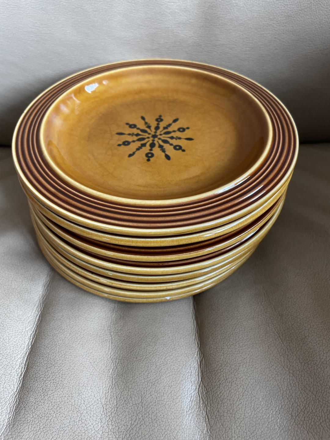Vintage Northland Iron Stone Plates Set of 8
