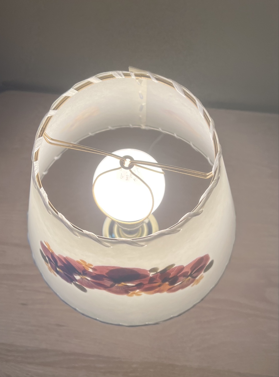 Vintage Pinwheel Crystal Table Lamp - photo 4