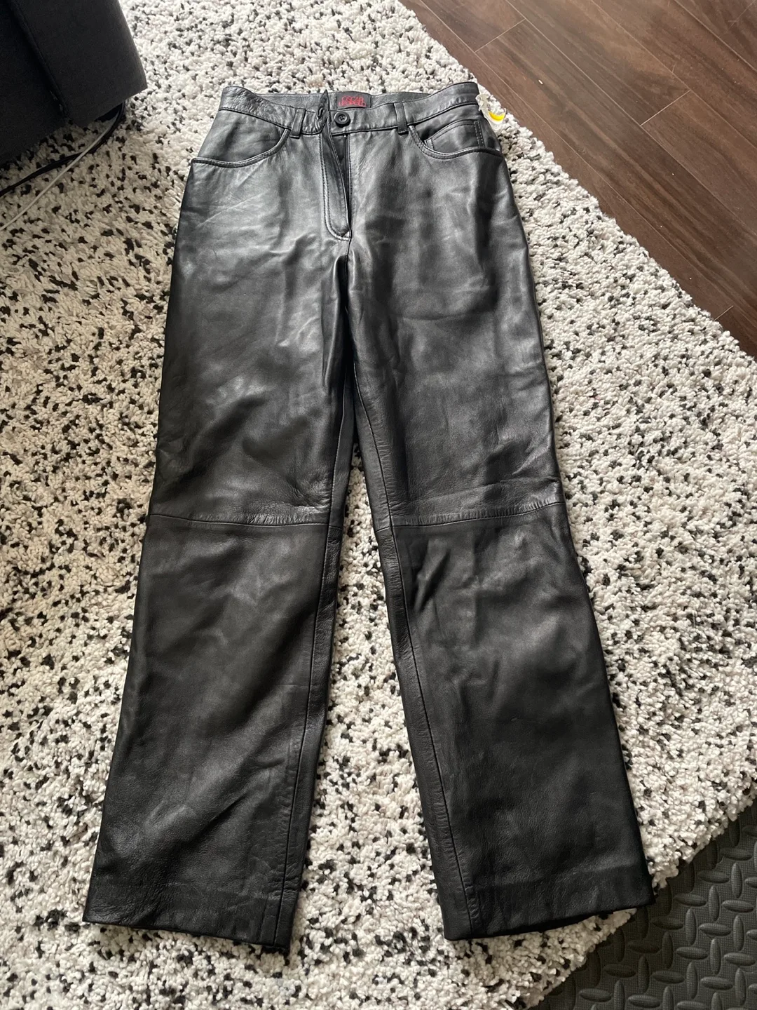 Oscar Leopold Leather Pants - Womens Size 10 💚 thumbnail