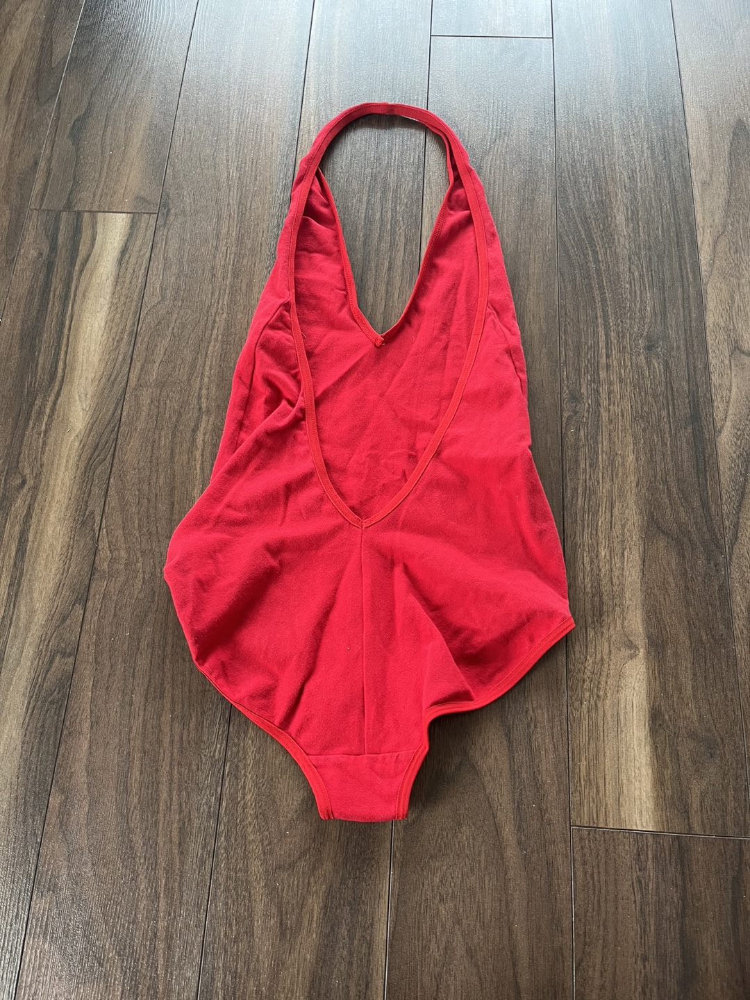 American Apparel Red Halter Bodysuit - Size M - photo 2