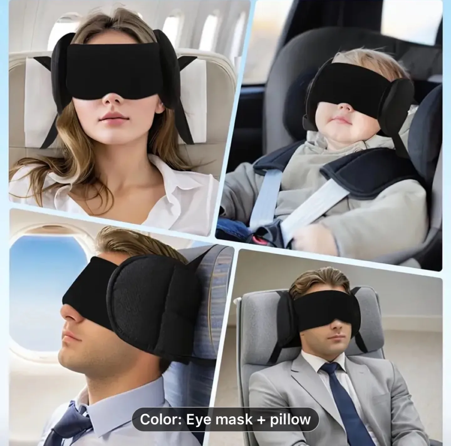 Travel Eye Mask and Pillow Set - Neck Support image indicator(3)