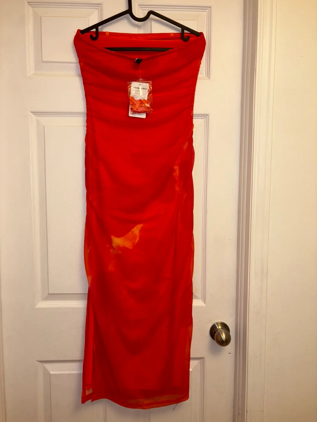 New Summer Bodycon Strapless Tube Top dress + strap  sz:M image indicator(4)