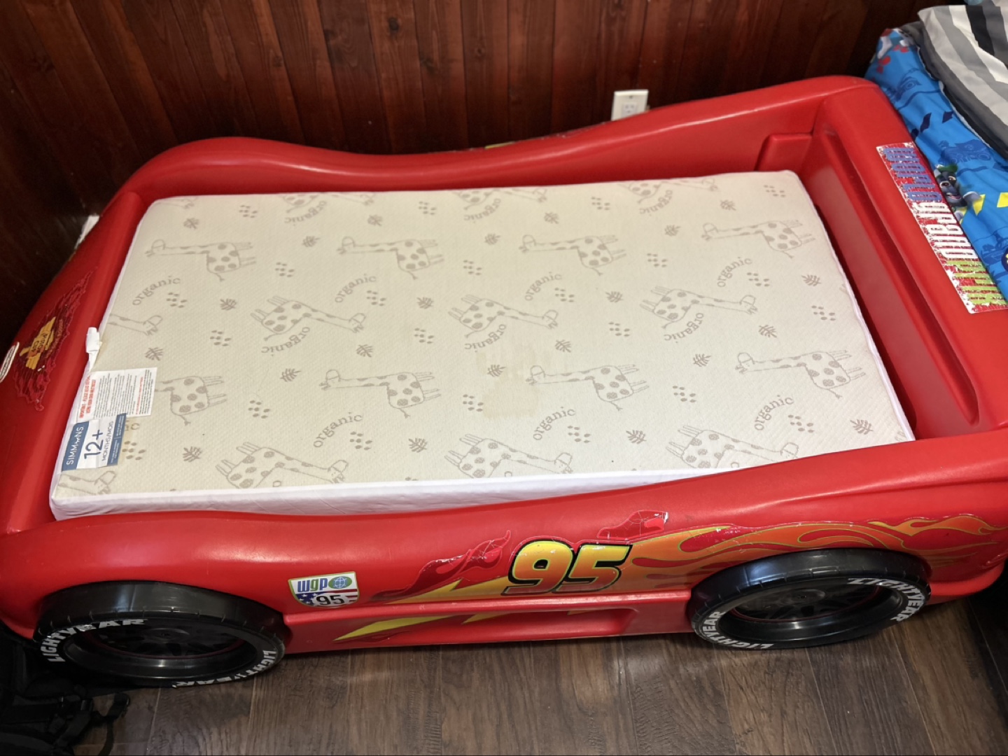 Cars Toddler Bed with Mattress
