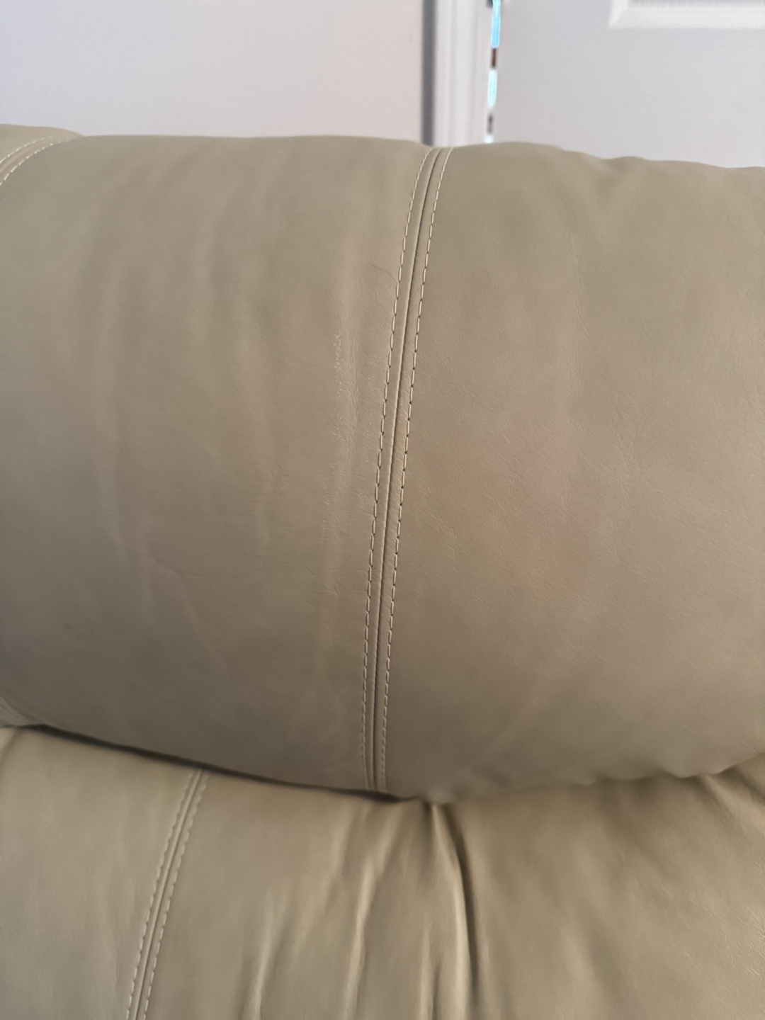 Beige Leather Recliner - photo 5