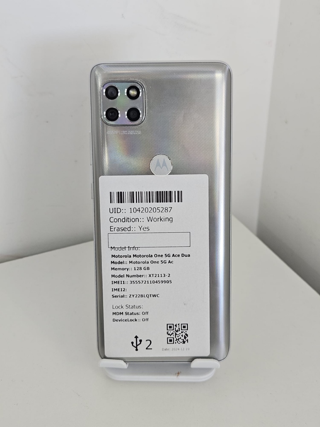 Motorola One 5G Ace Dual SIM Unlocked Smartphone - 128GB - photo 3