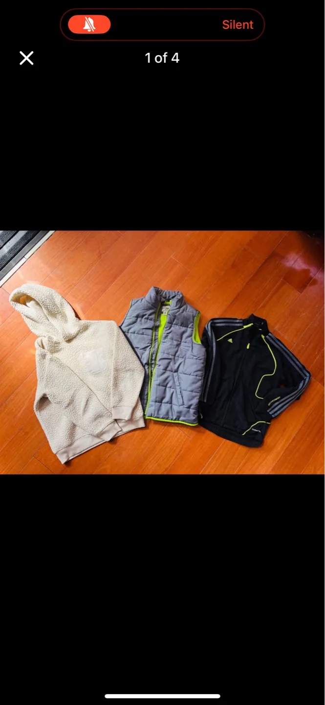 Kids' Bundle: Adidas Track Jacket, Old Navy Hoodie, Place Vest thumbnail