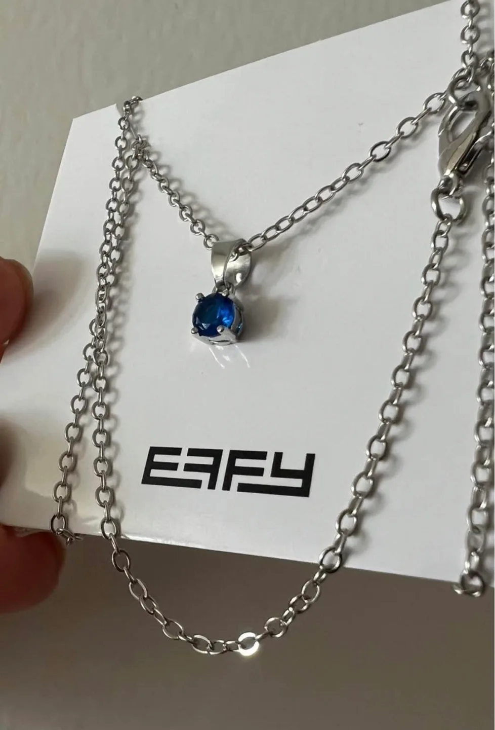 💚 EFFY Necklace - Blue stone thumbnail