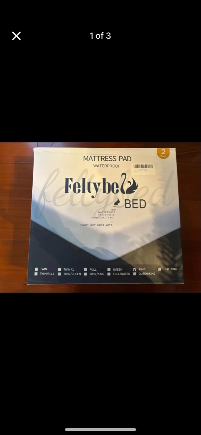 Feltybed Waterproof Mattress Pad - 2 Pack