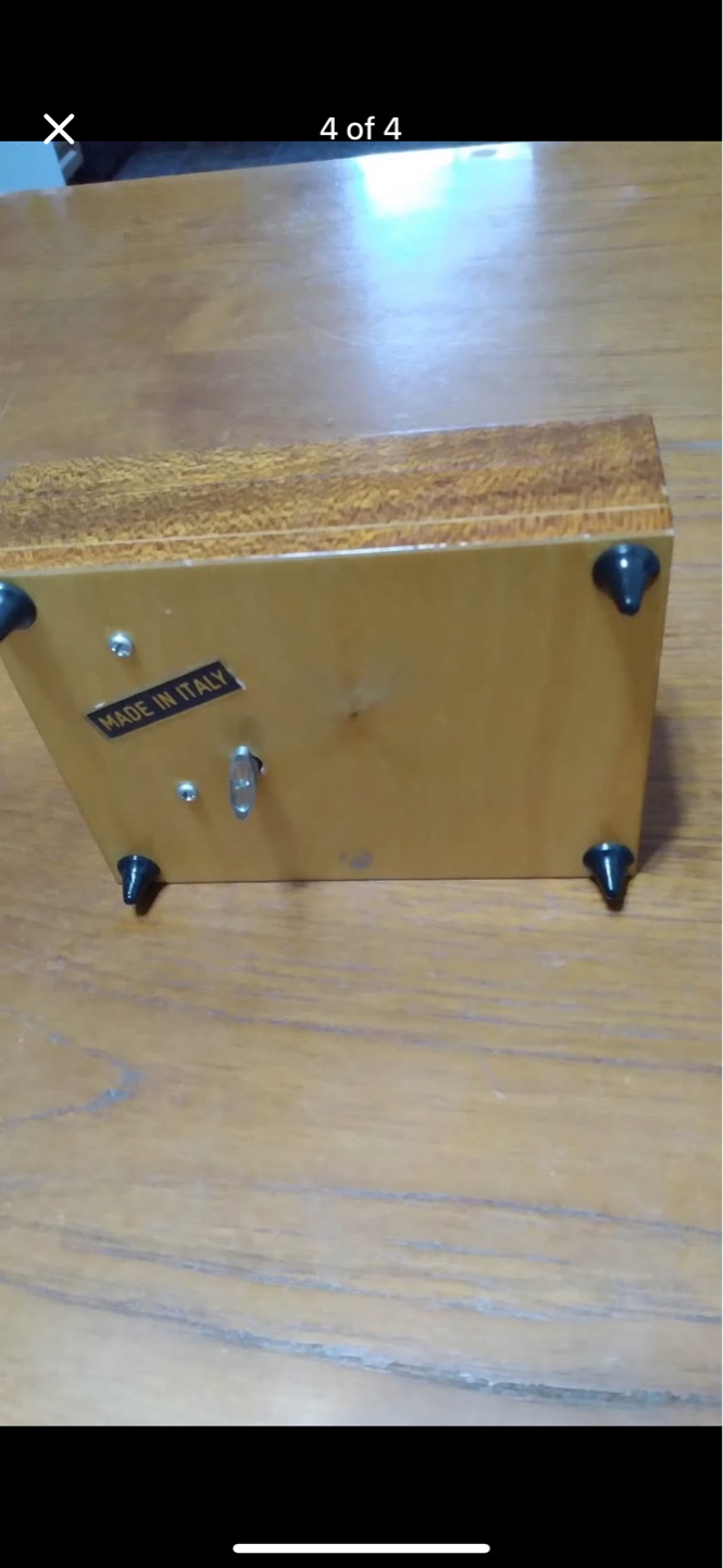Vintage Hummel Wooden Music Box with Girl and Flowers Design - photo 4