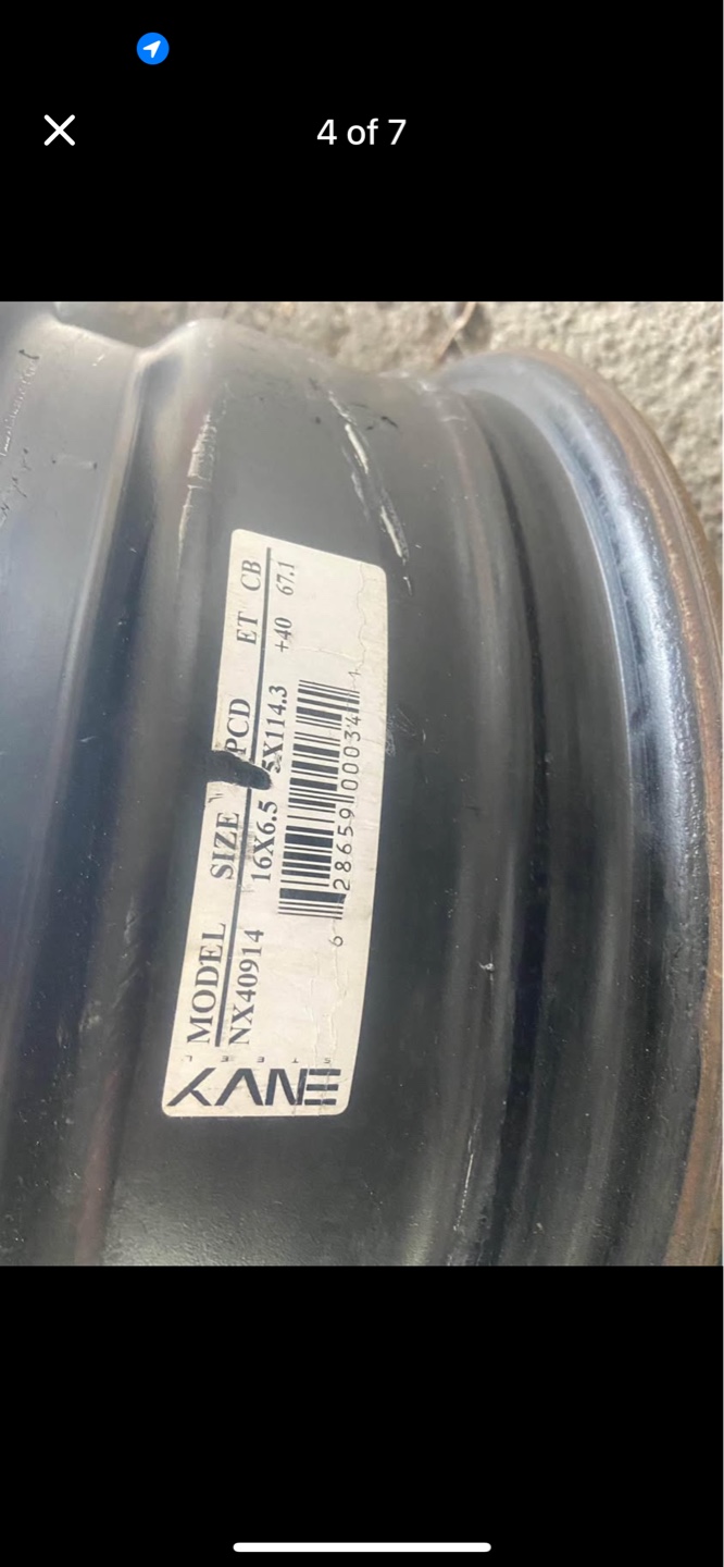 Set of 4 Envy 16 inch Steel Rims - photo 4