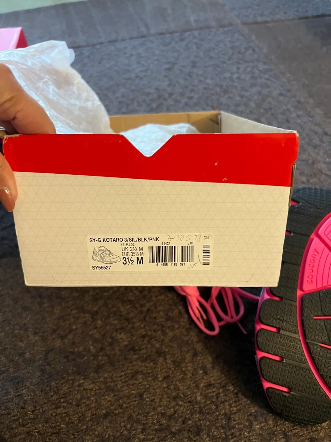 Saucony Kotaro Girls' Running Shoes - Size 3 1/2 M image indicator(3)