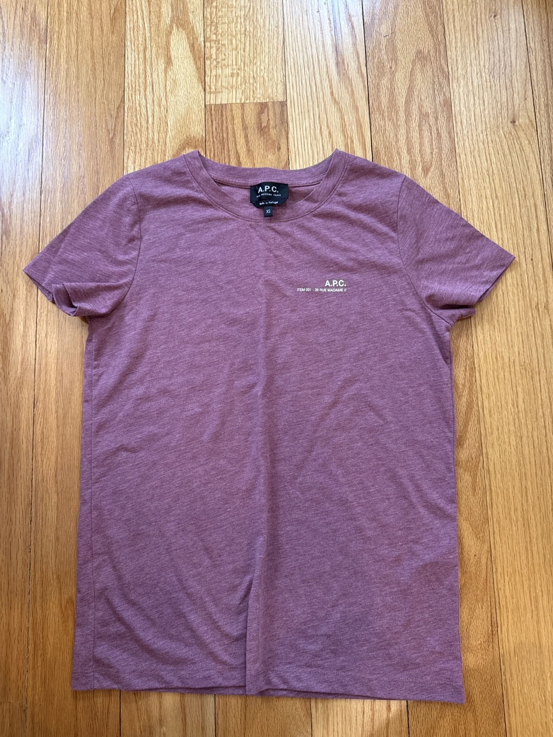 A.P.C. mauve t-shirt