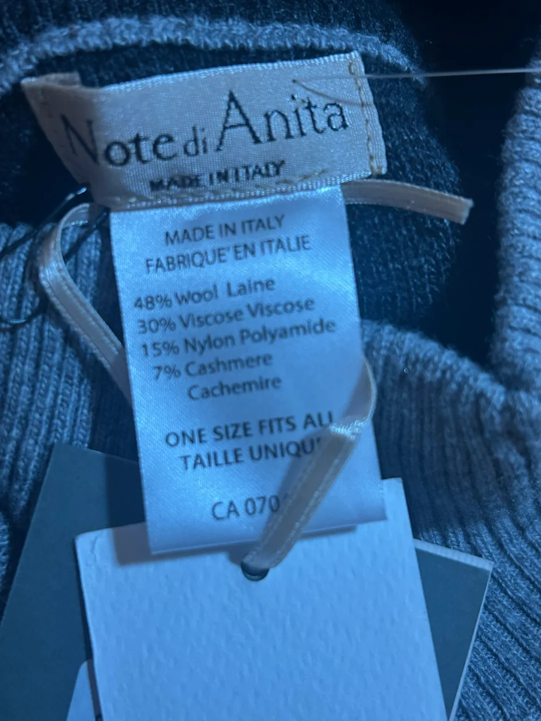 Note di Anita Merino Wool and Cashmere Blend Poncho - One Size image indicator(5)