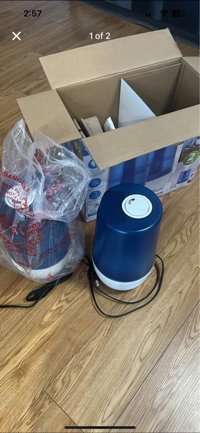 New Honeywell Guardian 70-Hour Ultrasonic Humidifier - 2 Pack - photo 2