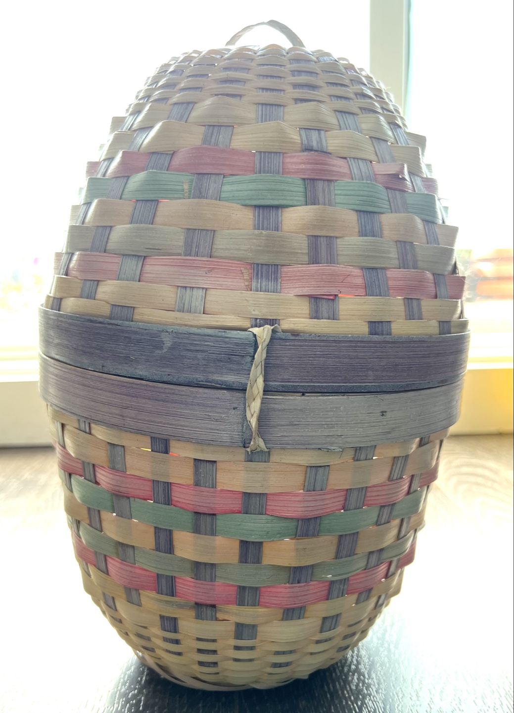 Groovy 1970s Woven Easter Basket - Vintage Fun! - photo 5