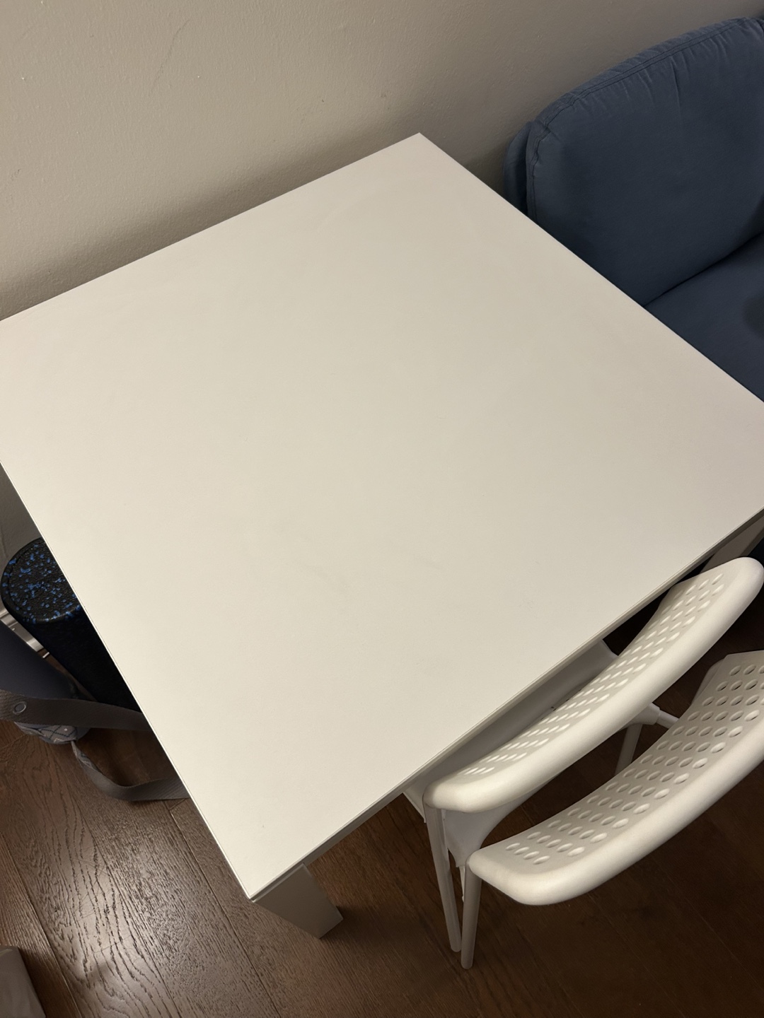 IKEA White Table and Two Chairs Set - photo 3
