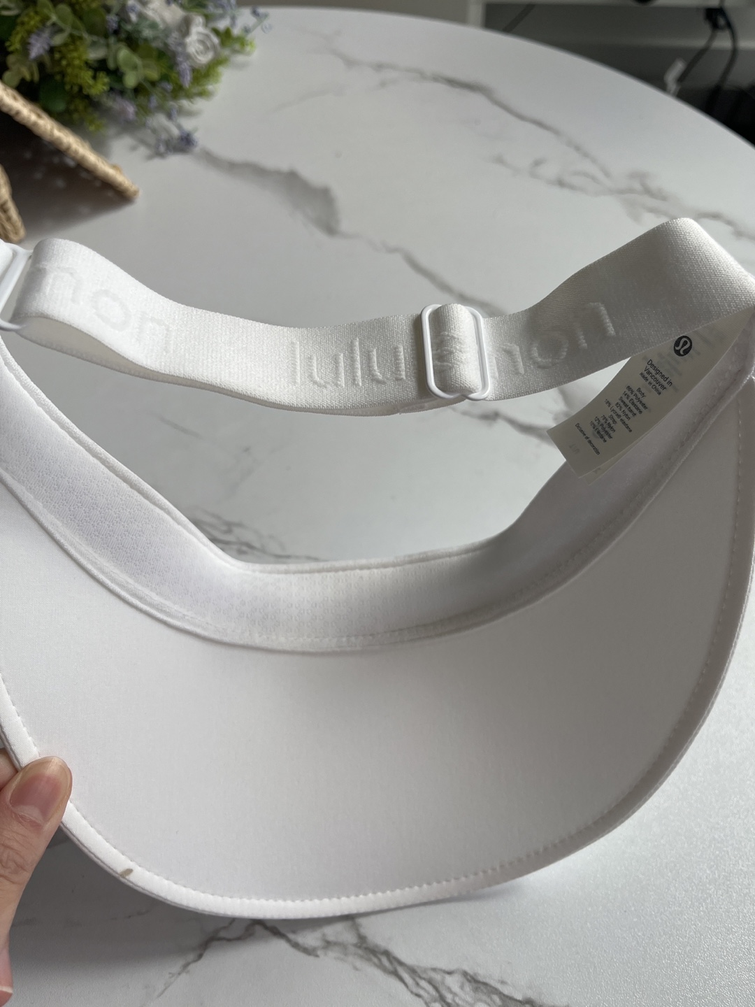 Lululemon White Running Wide Band Visor - photo 2
